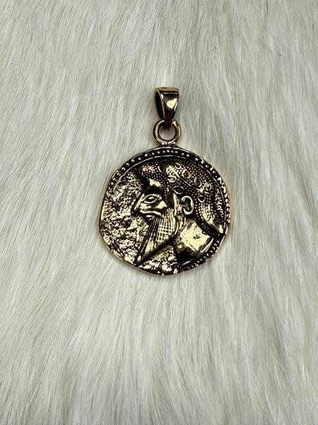Dionysus Pendant - Bronze