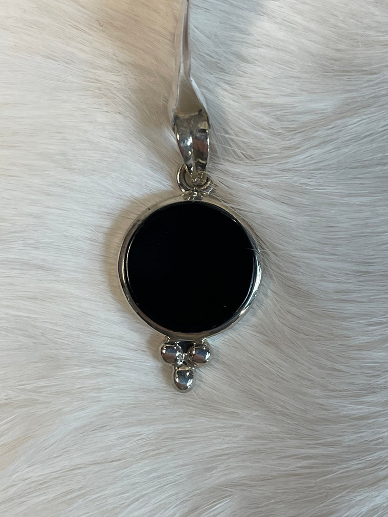 Sterling Silver Black Onyx Pendant