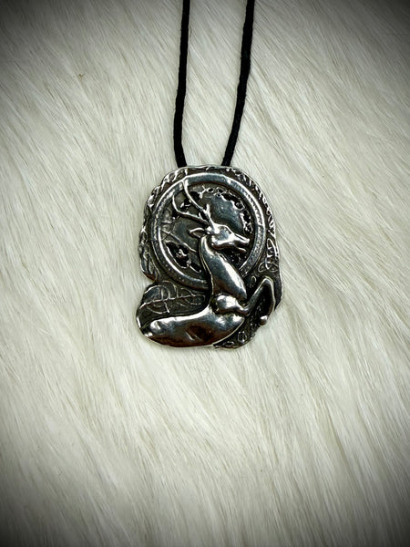 Irish Stag Pendant Necklace