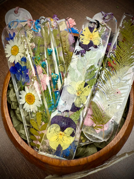 Handmade Pressed Flower Bookmarks
