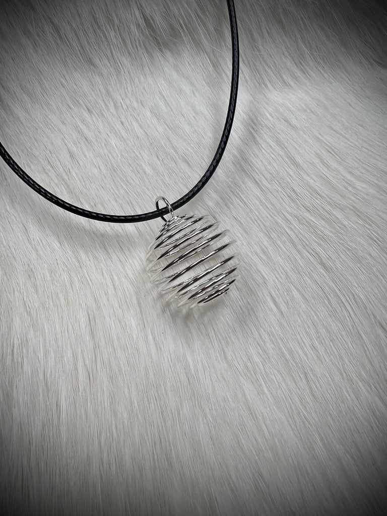 Silver Metal Alloy Coil Necklace