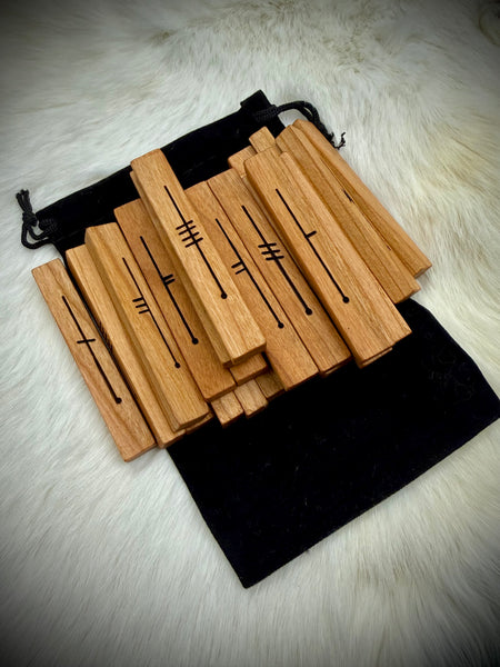 Celtic Ogham Staves- Cherry