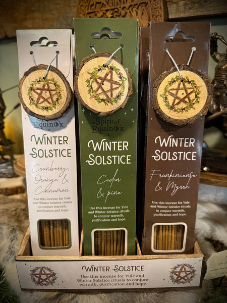 Winter Solstice Incense with Pentacle Disc Burner