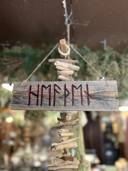 Heathen Sign Custom Wood Sign - Heathen – The Coven's Cottage