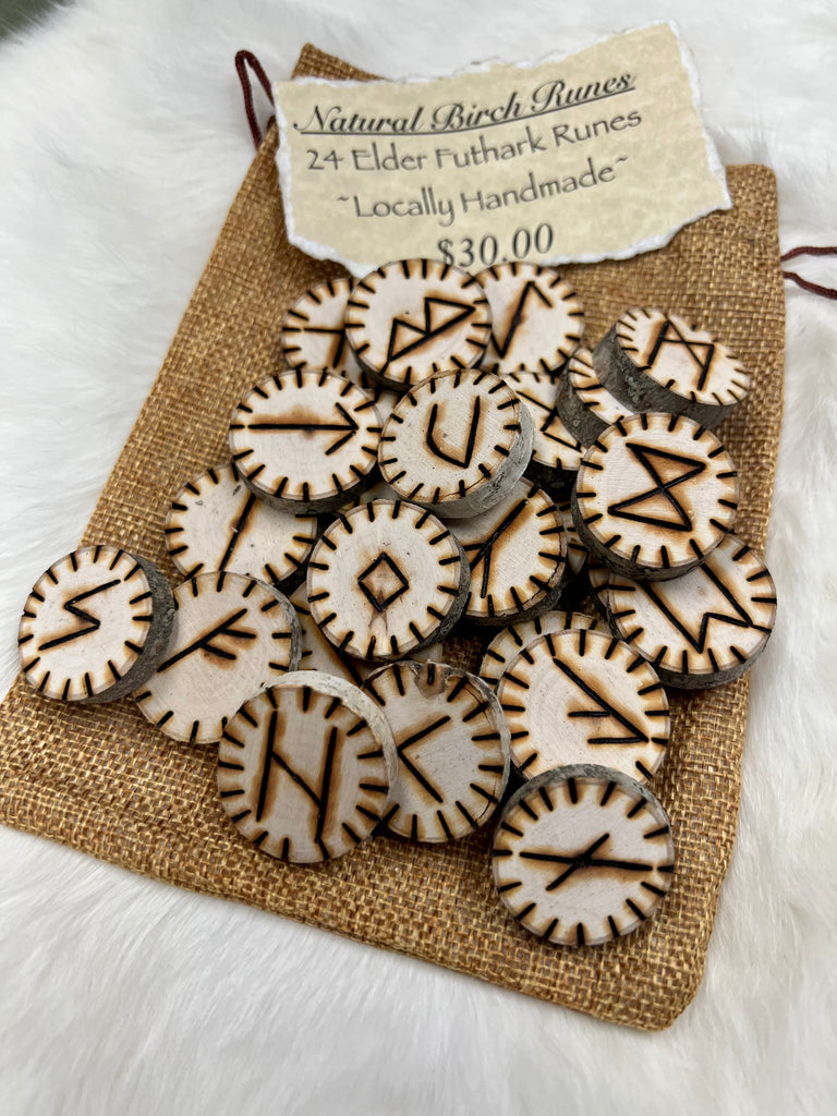 Birch Wood Rune Set - Elder Futhark