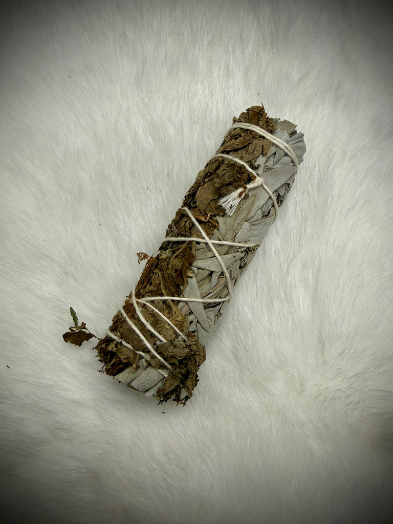 Small Sage and Patchouli Smoke Cleansing Stick - 3-4"