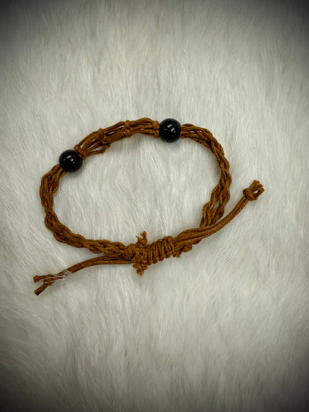 Cotton Stone Cage Bracelet