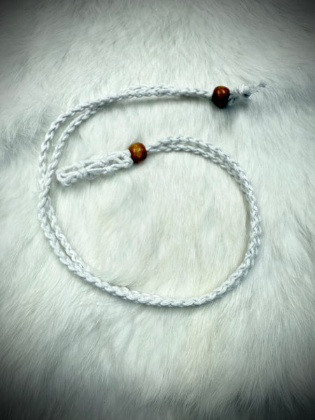 Braided Cotton Necklace Crystal Holder