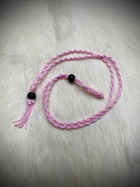 Braided Cotton Necklace Crystal Holder