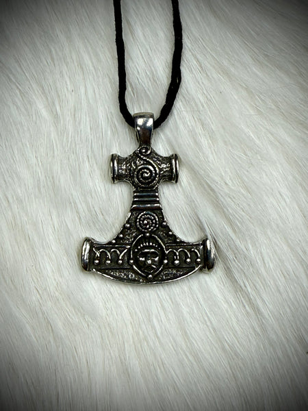 Mjolnir w/ Jormungandr (Thor’s Hammer) Pendant Necklace