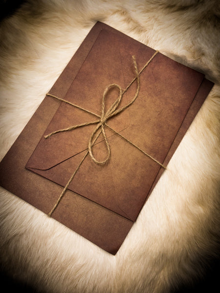 Antiqued Letter Writing Stationary Set