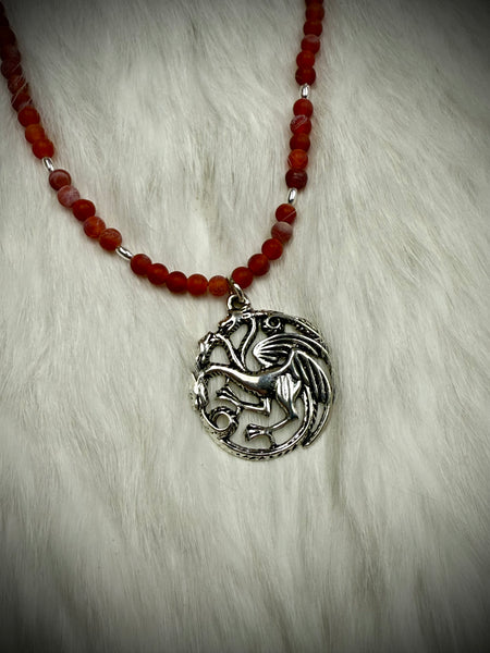 Custom Dragon Vein with Dragon Pendant Necklace