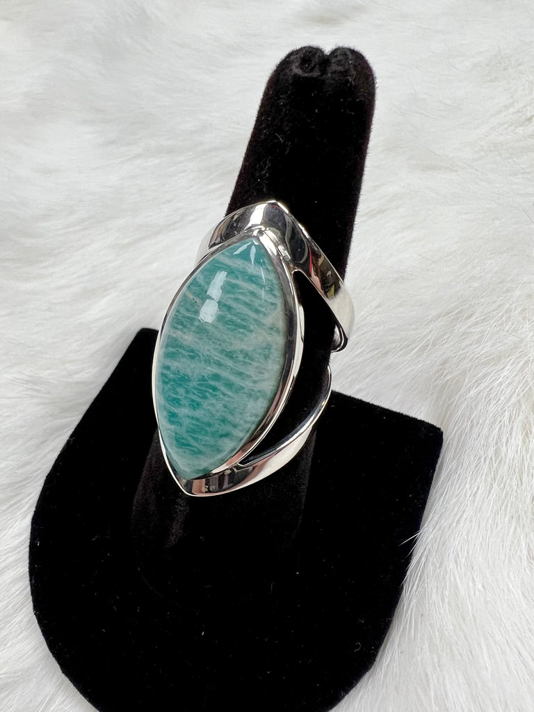 Open Band Amazonite Ring