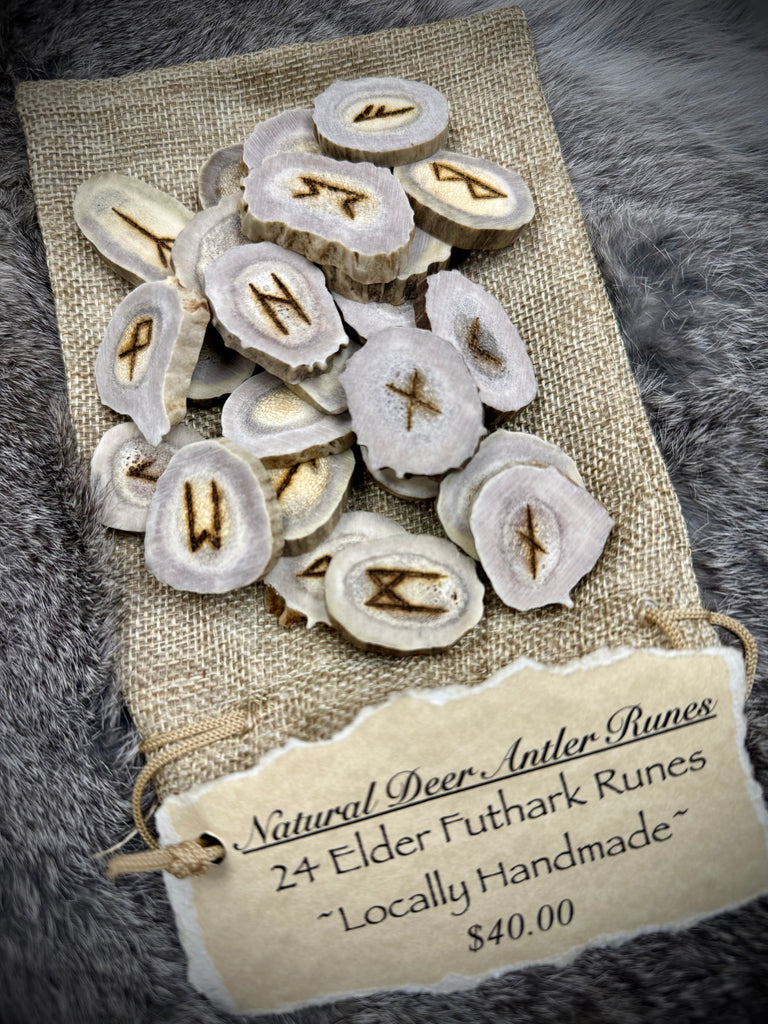 Deer Antler Rune Set - Elder Futhark