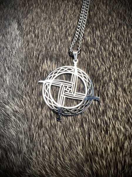 Stainless Steel Brigid’s Cross Necklace