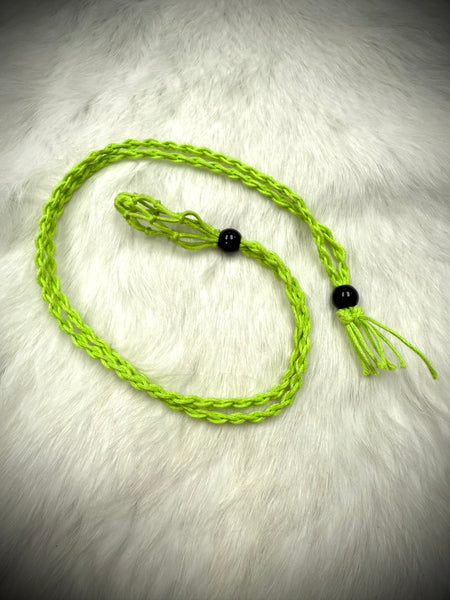 Braided Cotton Necklace Crystal Holder