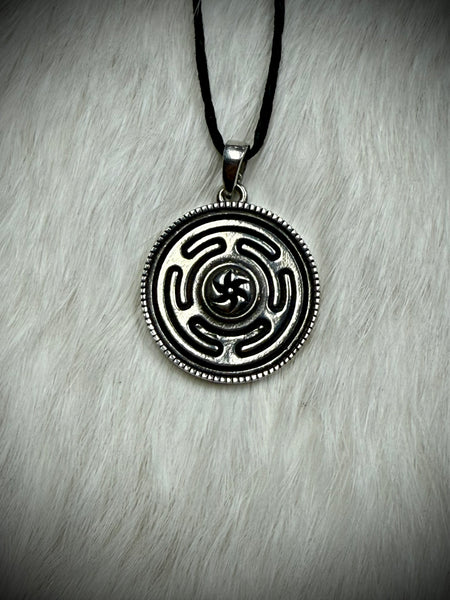 Hecate’s Wheel Pendant Necklace