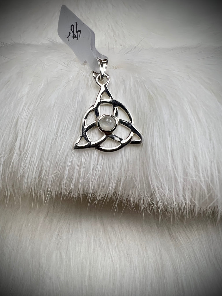 Sterling SilverTriquetra with Moonstone