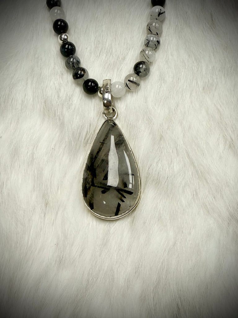 Custom Rutilated Quartz Pendant Necklace