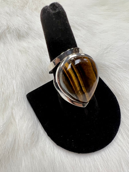 Sterling Silver and Tiger's Eye Ring