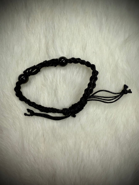 Cotton Stone Cage Bracelet