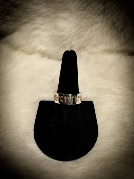 Stainless Steel Elder Futhark Ring
