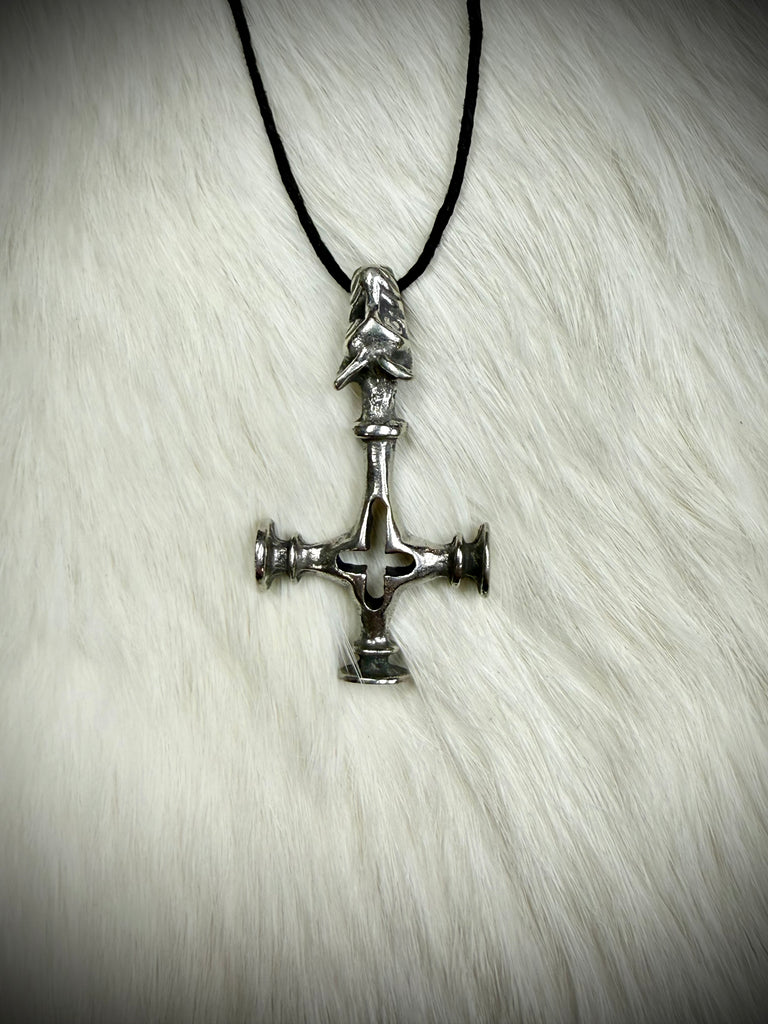 Wolf Cross Pendant Necklace