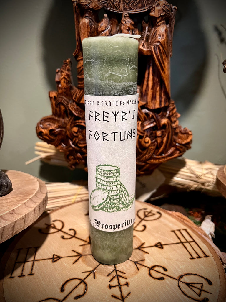 Freyr's Fortune Pillar Candle