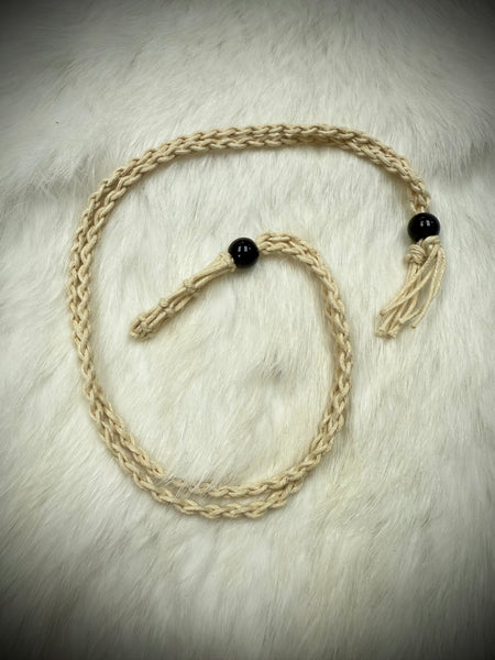 Braided Cotton Necklace Crystal Holder