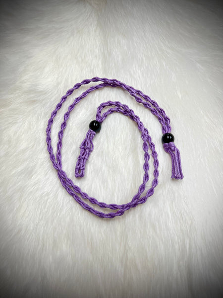 Braided Cotton Necklace Crystal Holder