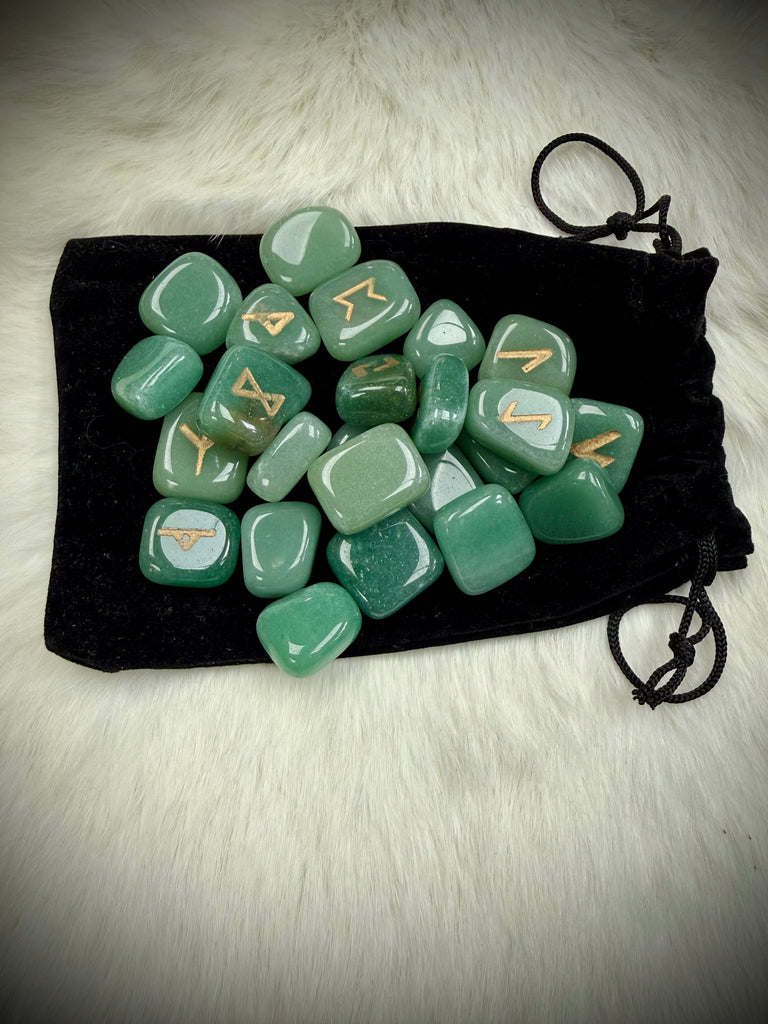 Green Aventurine Runes