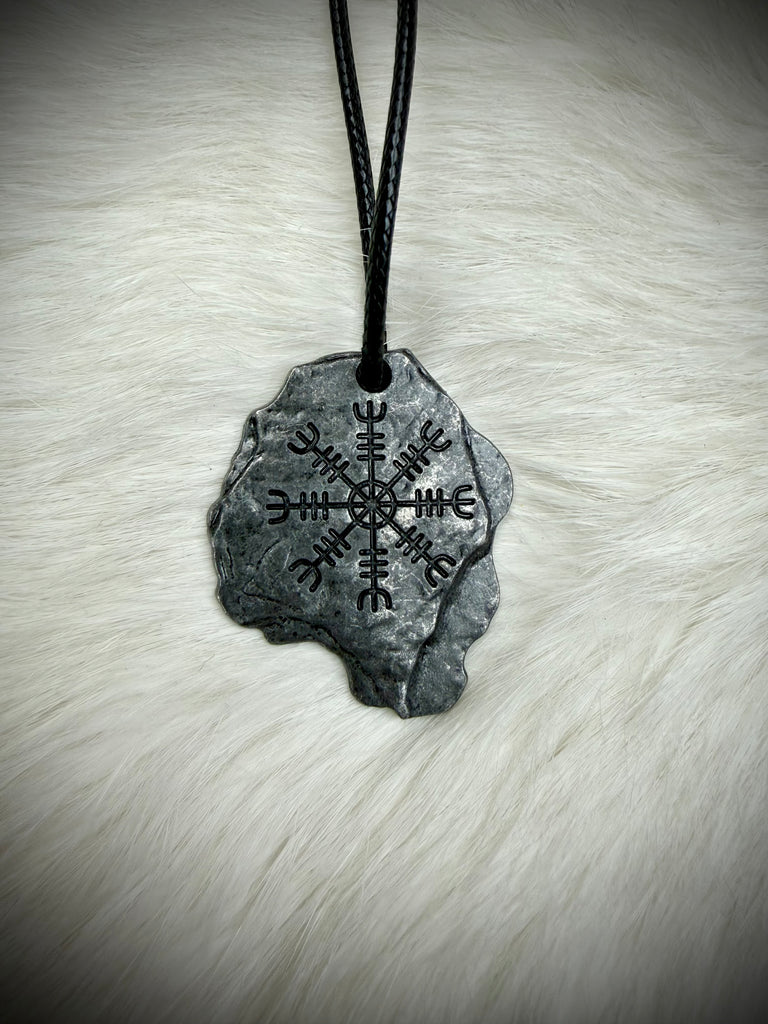 Iron Helm of Awe Pendant
