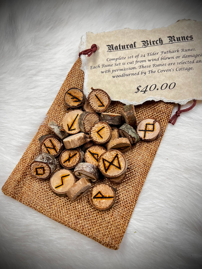 Birch Wood Rune Set - Elder Futhark