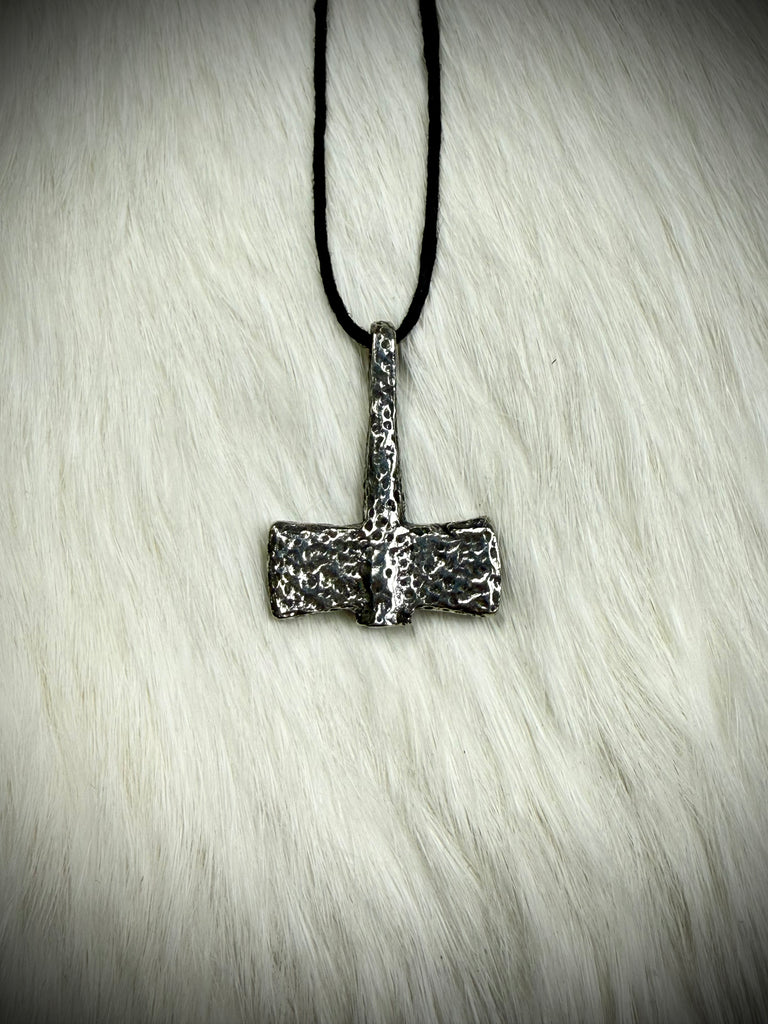 Hammered Mjolnir (Thor’s Hammer) Pendant Necklace
