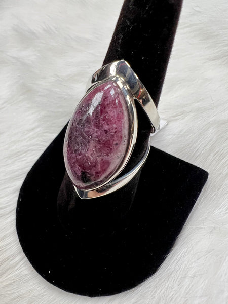 Sterling Silver Rhodocrozite Ring