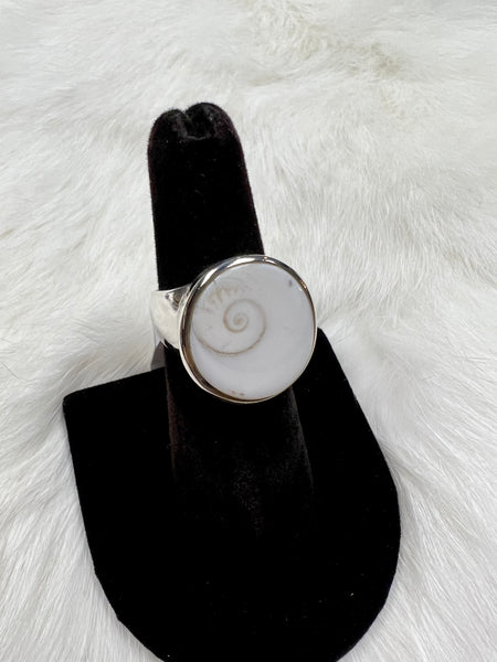 Sterling Silver Eye of Shiva Ring