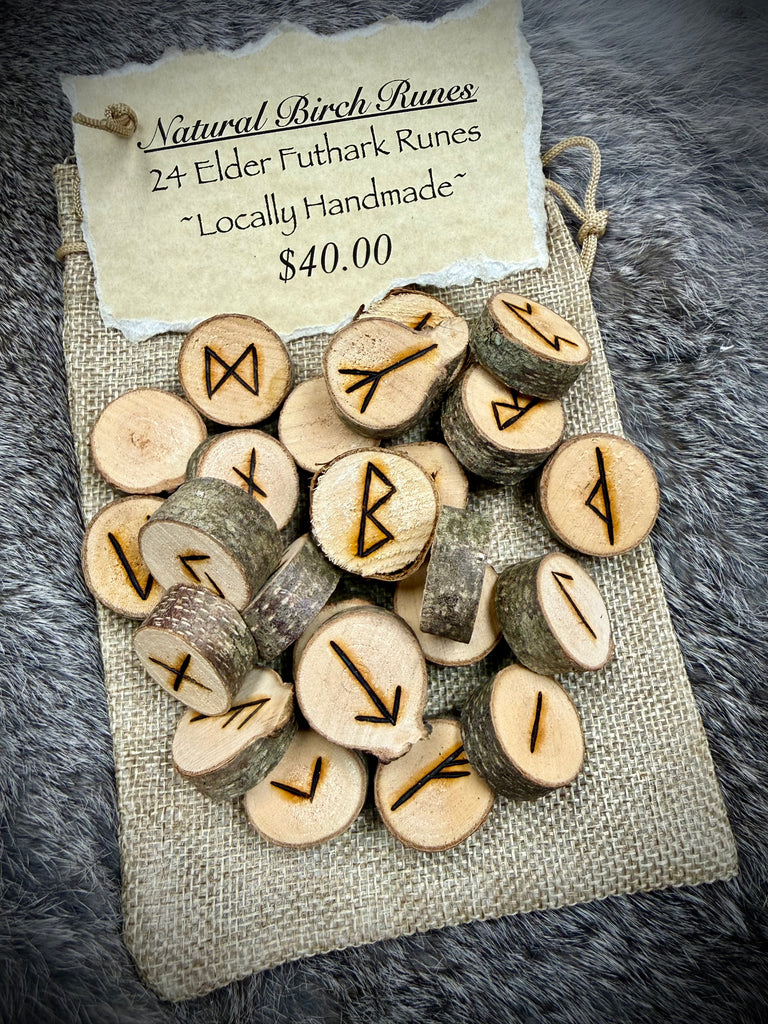 Birch Wood Rune Set - Elder Futhark