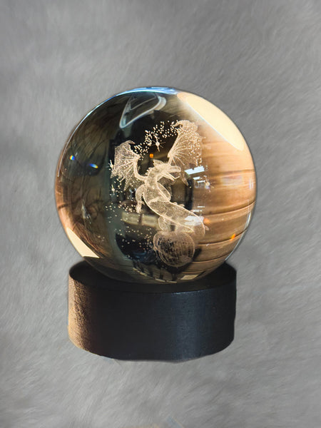 Dragon Crystal Ball with Stand