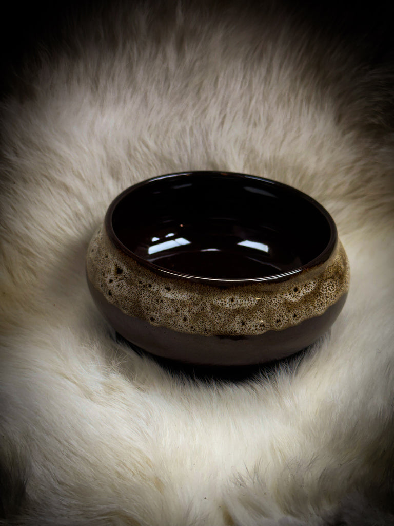 Ceramic Incense Burner Bowl- Brown
