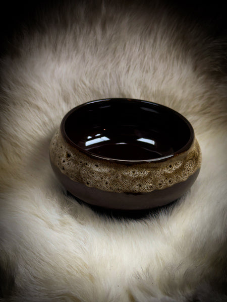 Ceramic Incense Burner Bowl- Brown