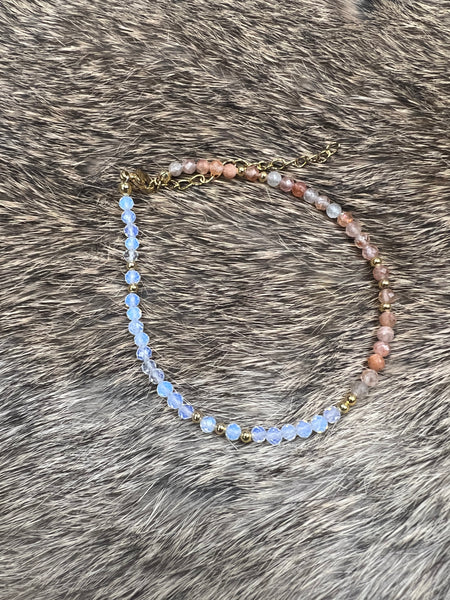 Faceted Sun and Moon Bracelet