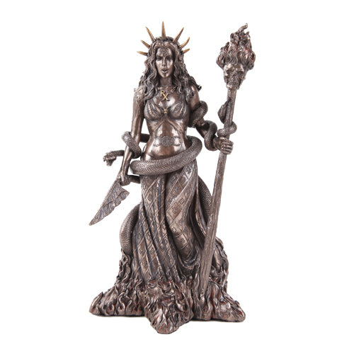 Hecate with Serpent Statue