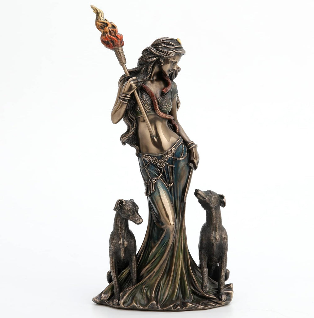 Hecate with Hounds Statue