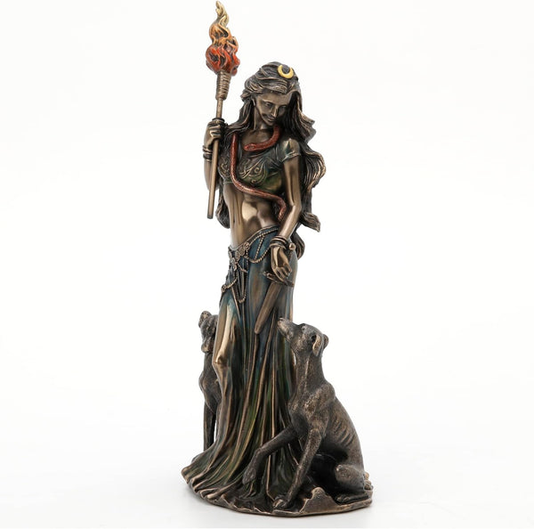 Hecate with Hounds Statue