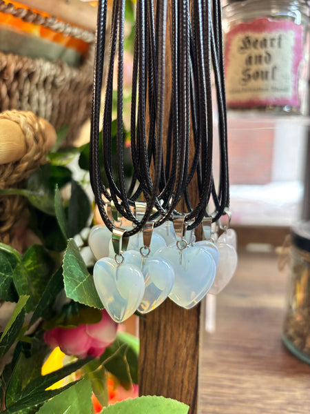 Opalite Heart Necklace
