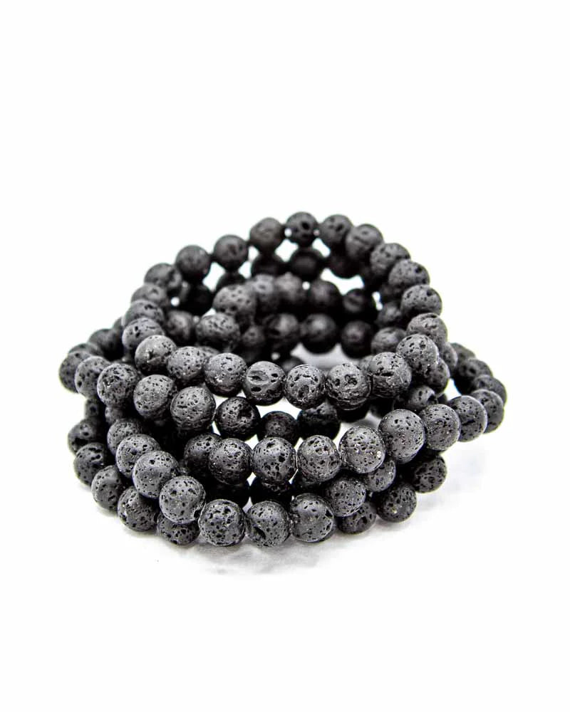 Lava Rock Bracelet - 8mm