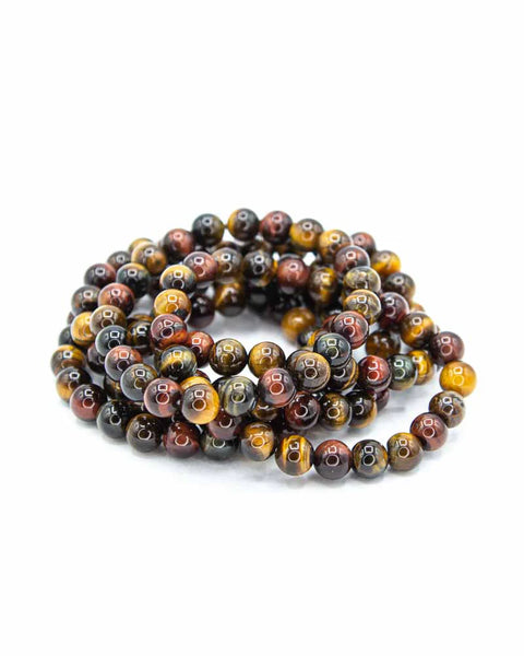 Mixed Tiger's Eye Bracelet - 8mm