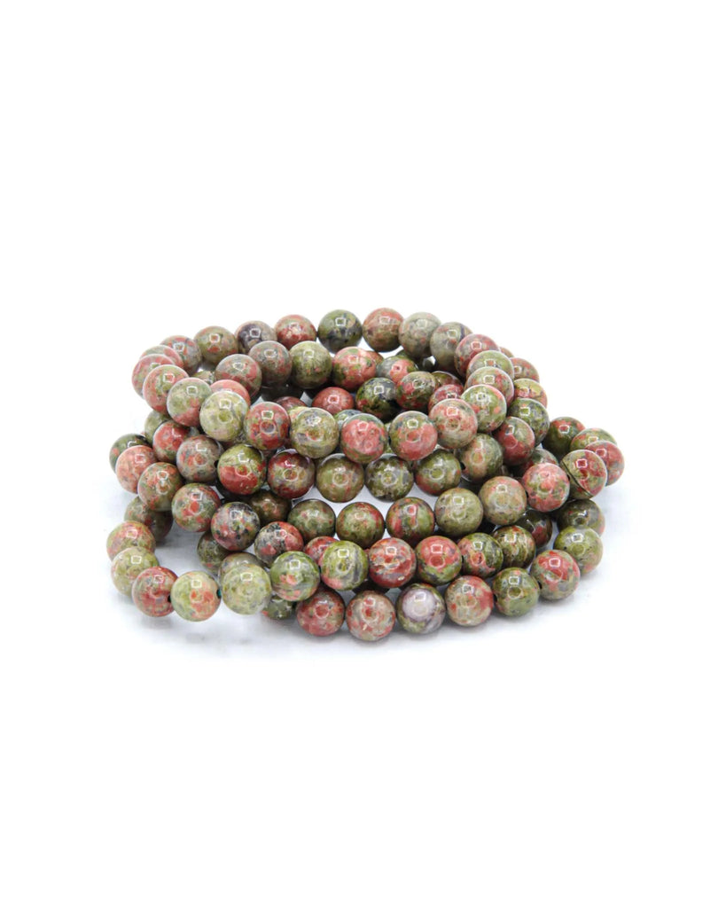 Unakite Bracelet - 8mm