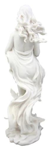 Aphrodite with Doves Statue- White