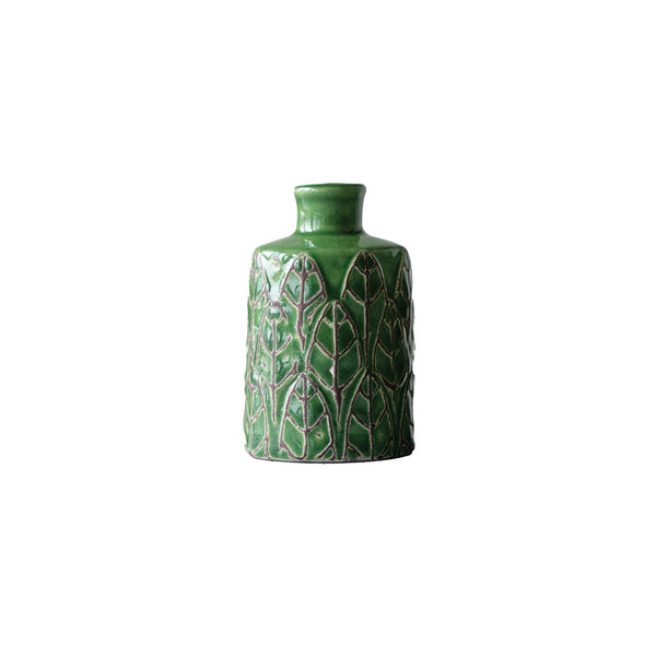 Embossed Stoneware Vases